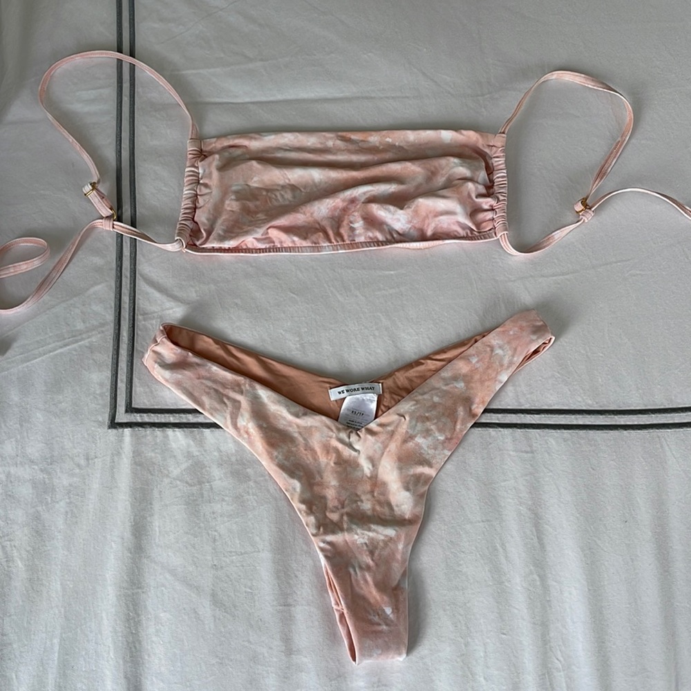 We wore what WWW pink bikini set